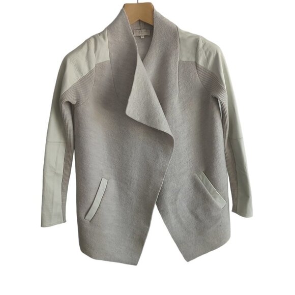 Ted Baker Hazie Boiled Wool Wrap Jacket - Picture 2 of 6